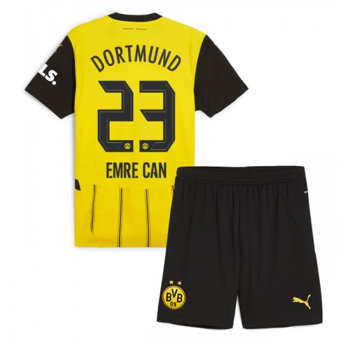 Fotballdrakt Barn Borussia Dortmund Emre Can #23 Hjemmedraktsett 2024-25 Kortermet (+ Korte bukser)